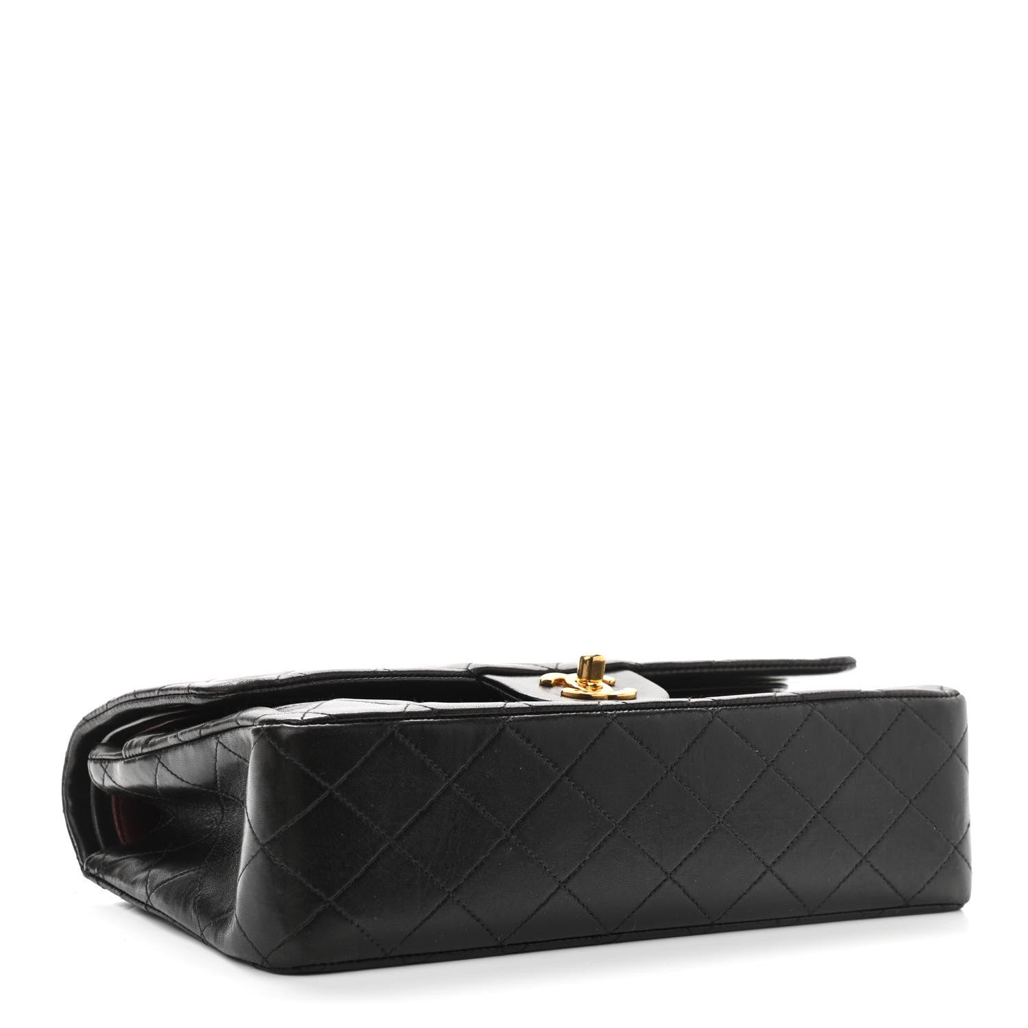 Chanel Lambskin Quilted Medium Double Flap Black 4 of 13