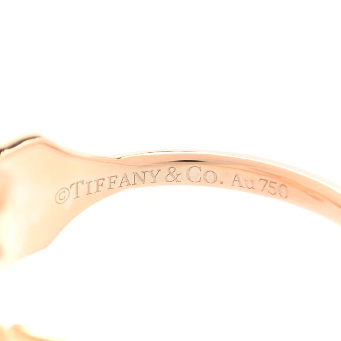 18K Rose Gold Diamond Victoria Vine Bypass Ring 54 7