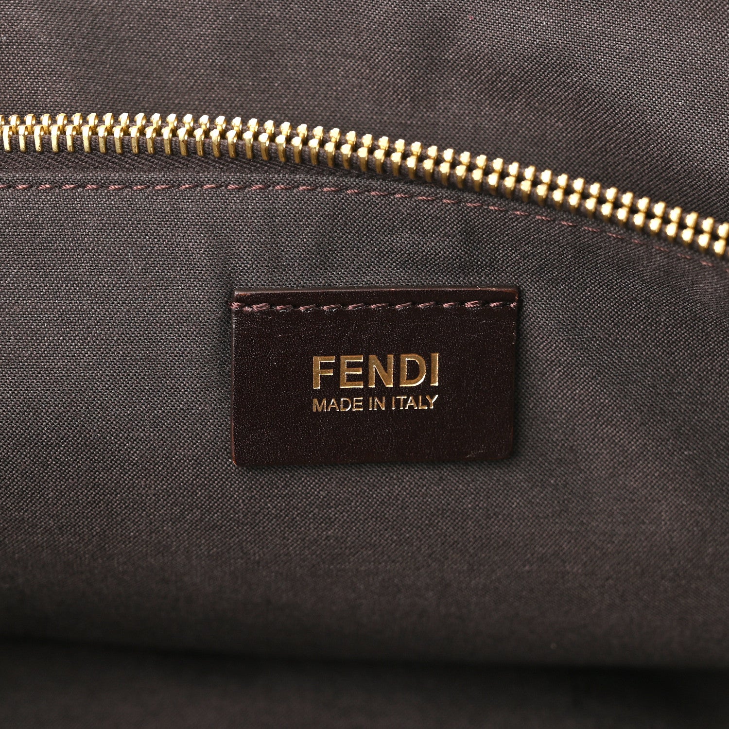 Fendi Zucca Vitello Artic Tote Tobacco 6 of 10