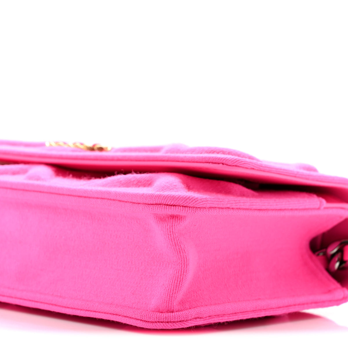 Chanel Jersey Quilted Chanel 19 Wallet On Chain WOC Pink 11 of 12