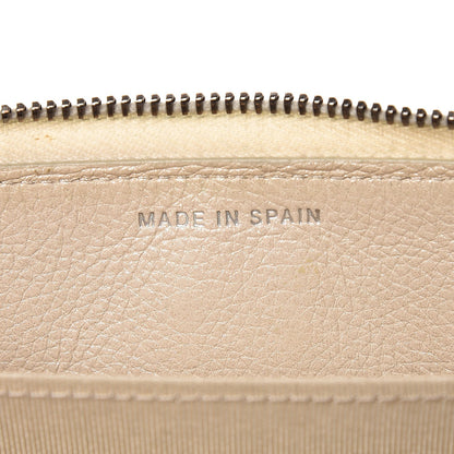 Chanel Metallic Calfskin Quilted Small CC Zip Around Wallet Pearl 7 of 9