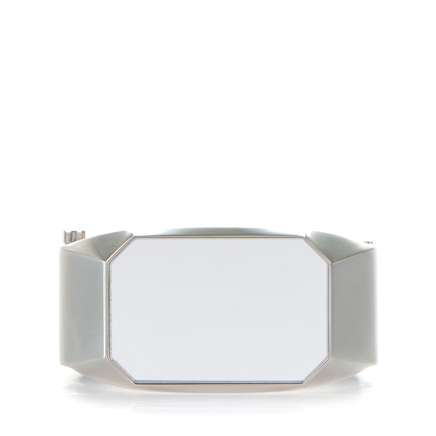 Chanel Metal CC Mirror Cuff Silver 1 of 5