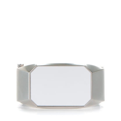 Chanel Metal CC Mirror Cuff Silver 1 of 5