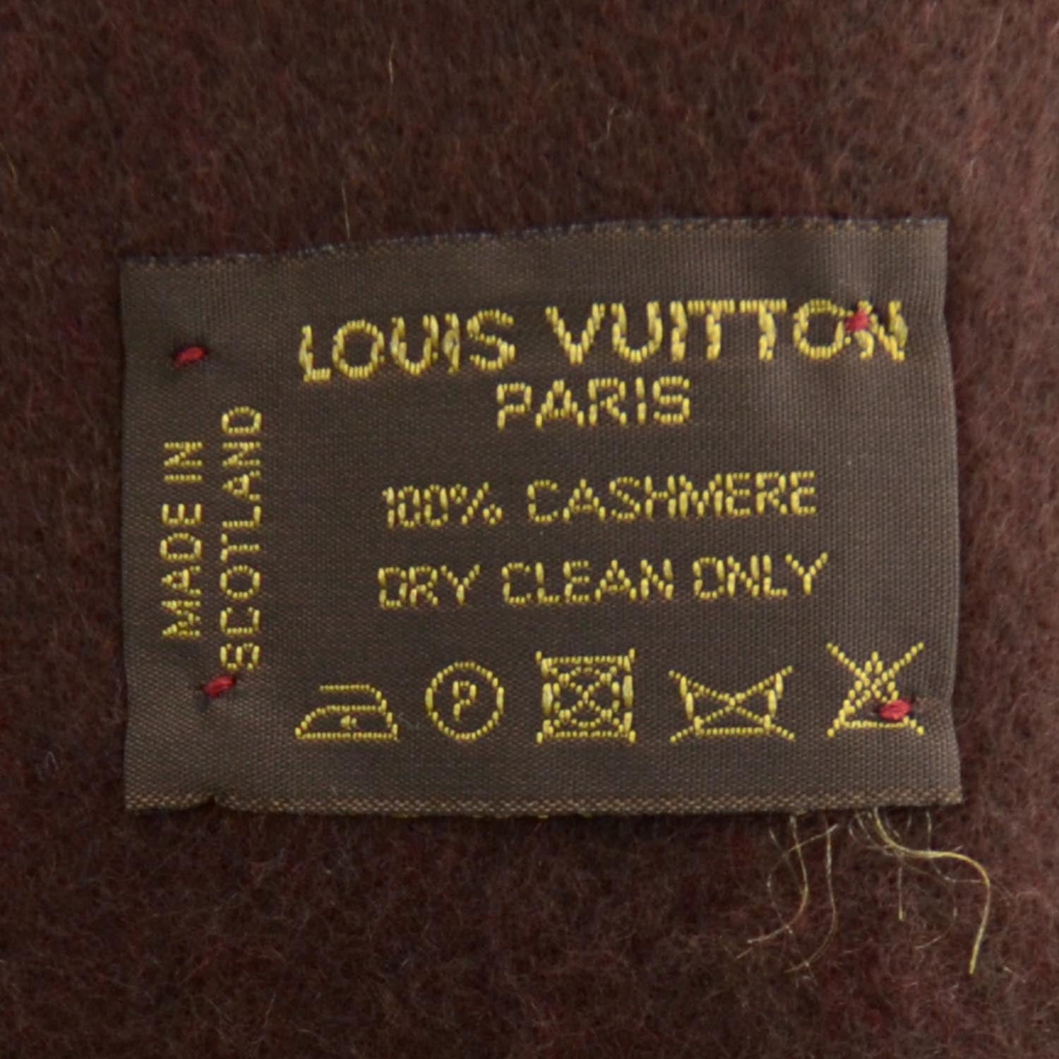 Louis Vuitton Cashmere Monogram Reykjavik Scarf Rouge 4 of 4