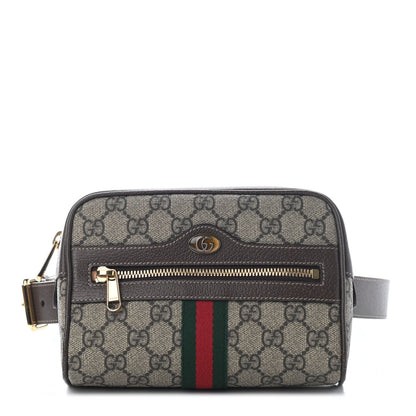 Gucci GG Supreme Monogram Web Small Ophidia Belt Bag 95 38 Dark Brown 1 of 9