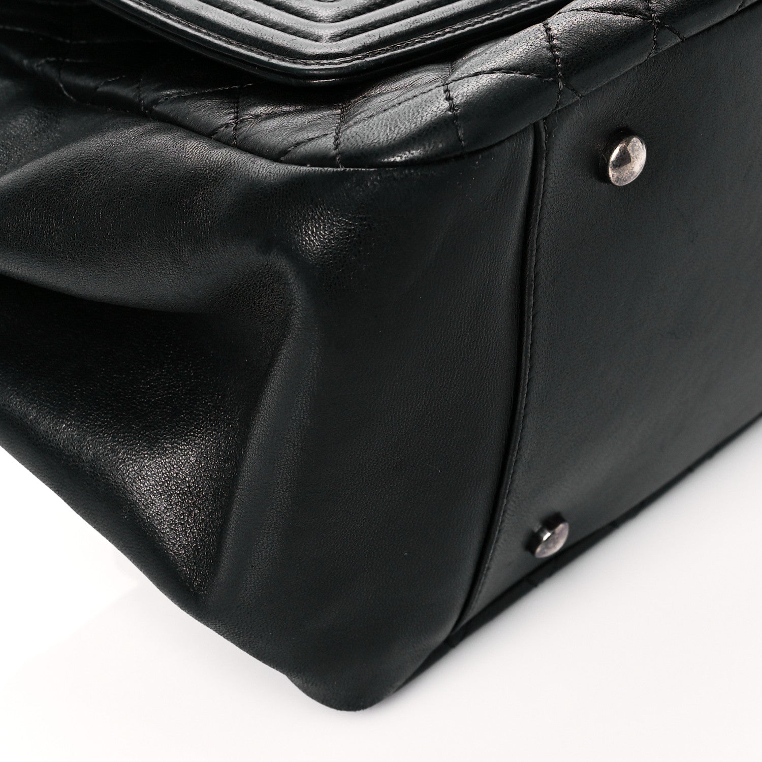 Chanel Lambskin Quilted Accordion Boy Flap Black 9 of 10
