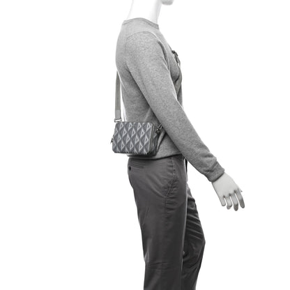 Christian Dior Coated Canvas CD Diamond Messenger Pouch Grey 2 of 12