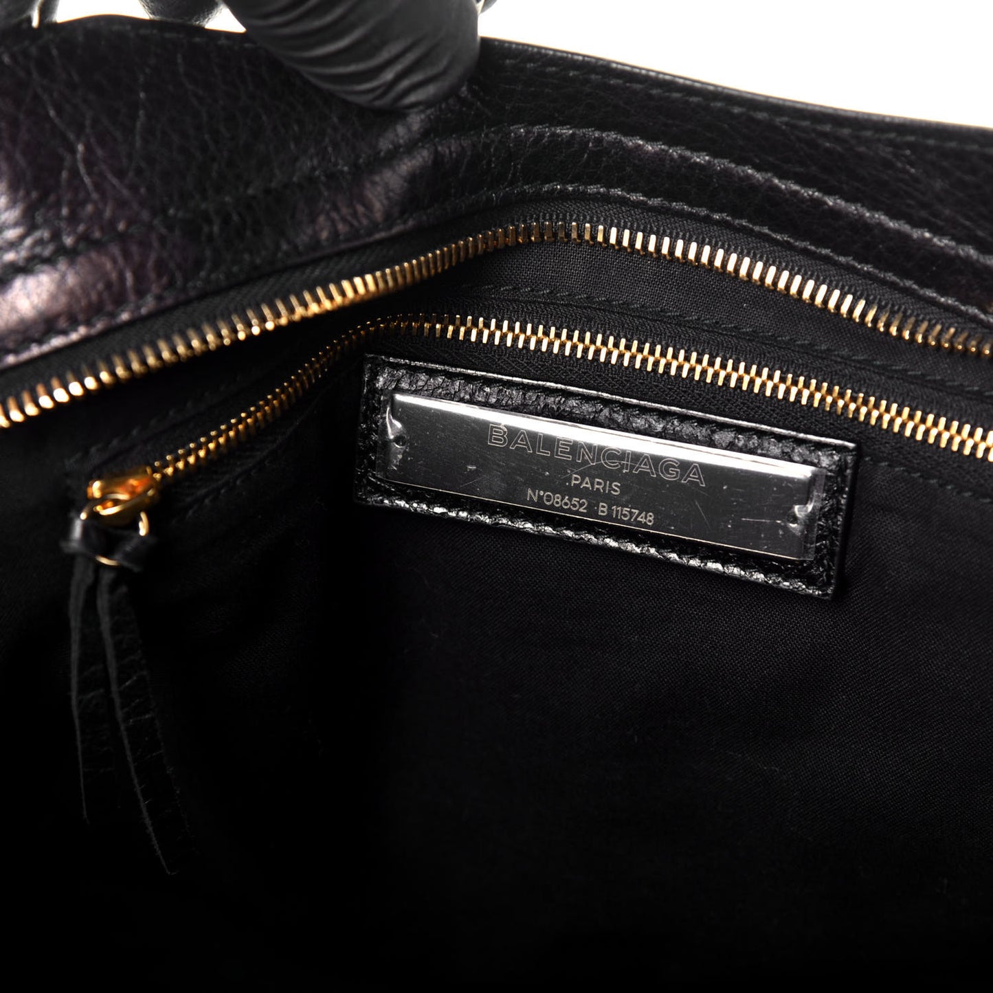 Agneau Classic Gold Hardware City Black