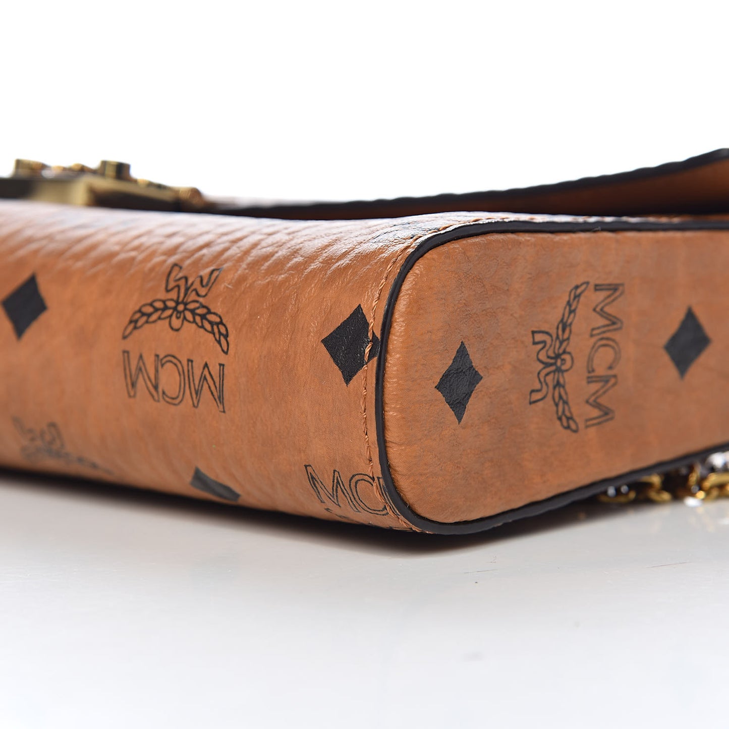 Visetos Medium Patricia Wallet On Chain Cognac