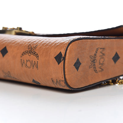 MCM Visetos Medium Patricia Wallet On Chain Cognac 8 of 9