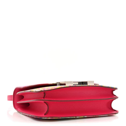 Hermes Swift Silk Marble Printed Constance 18 Rose Azalee Rose Mexico 4 of 14