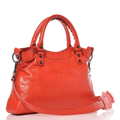 Balenciaga Agneau Classic Hardware Town Rouge Coquelicot Rouge Braise 4 of 10