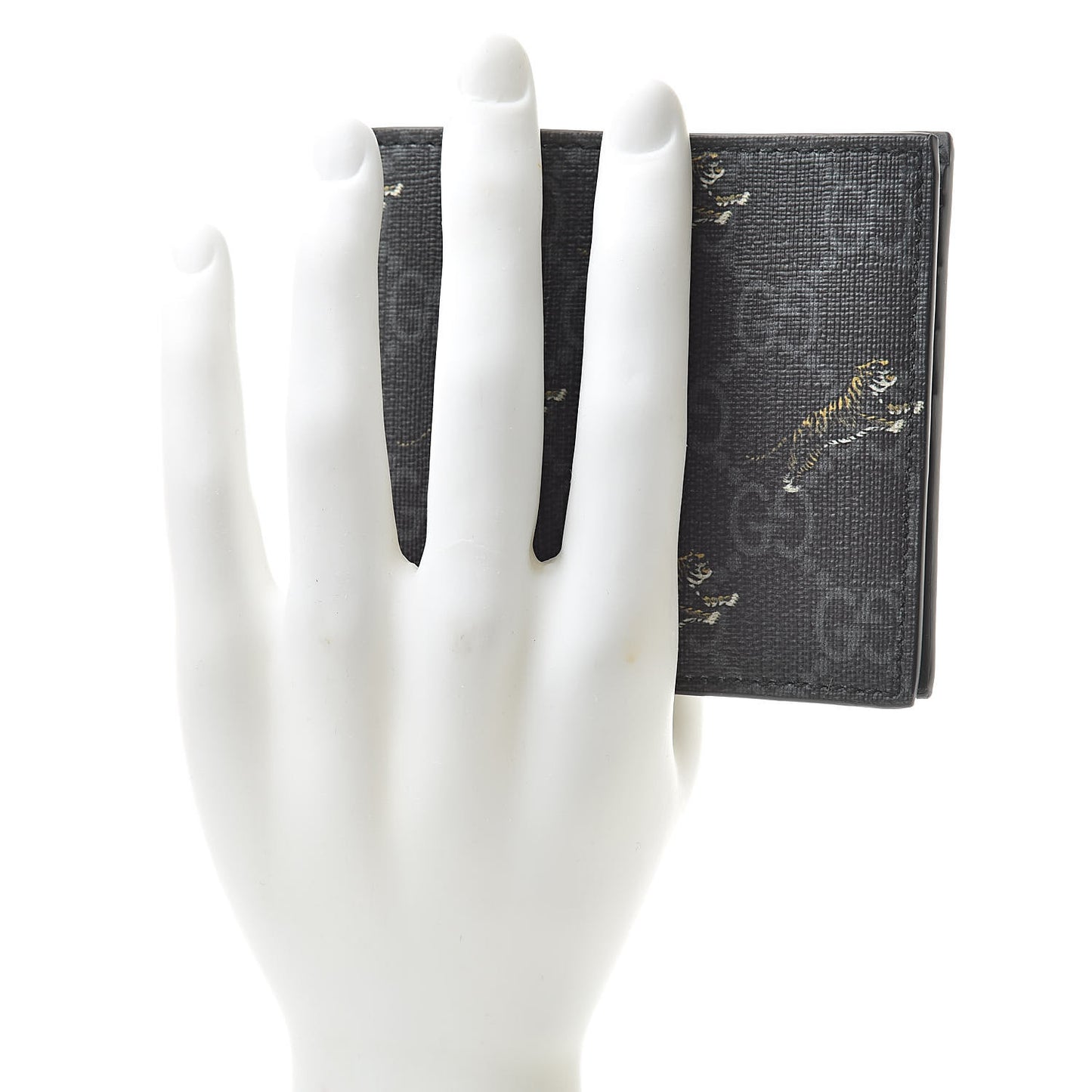 GG Supreme Monogram Tigers Wallet Black Multicolor