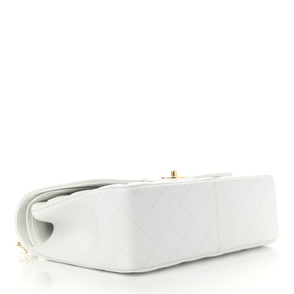 Chanel Caviar Quilted Jumbo Double Flap White 4 of 13