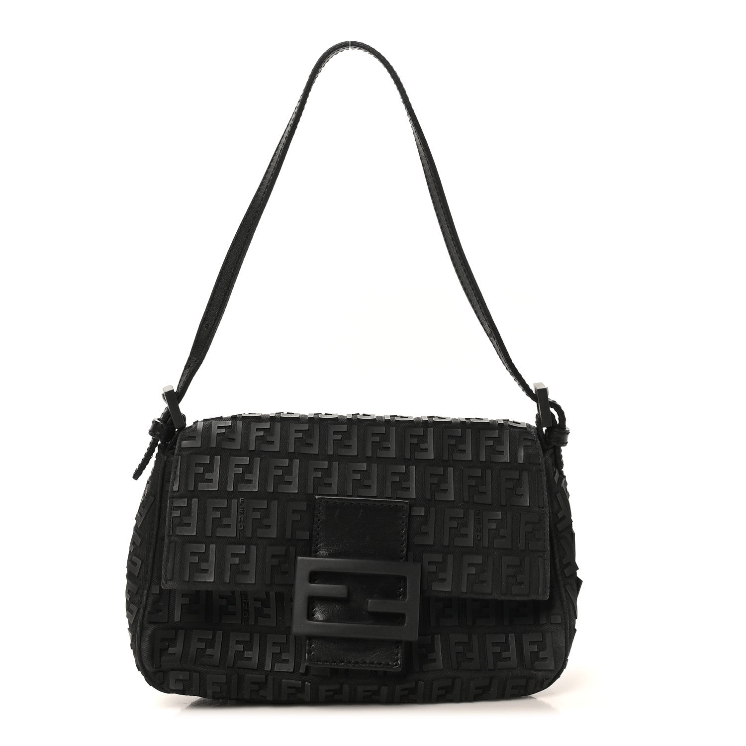 Fendi Zucchino Embellished Mini Mama Baguette Black 1 of 10