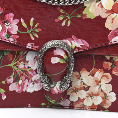 Gucci Calfskin Blooms Print Medium Dionysus Shoulder Bag Romantic Cherry Multicolor 10 of 10