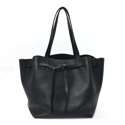 Celine Soft Grained Calfskin Small Belt Cabas Phantom Black 1 of 11