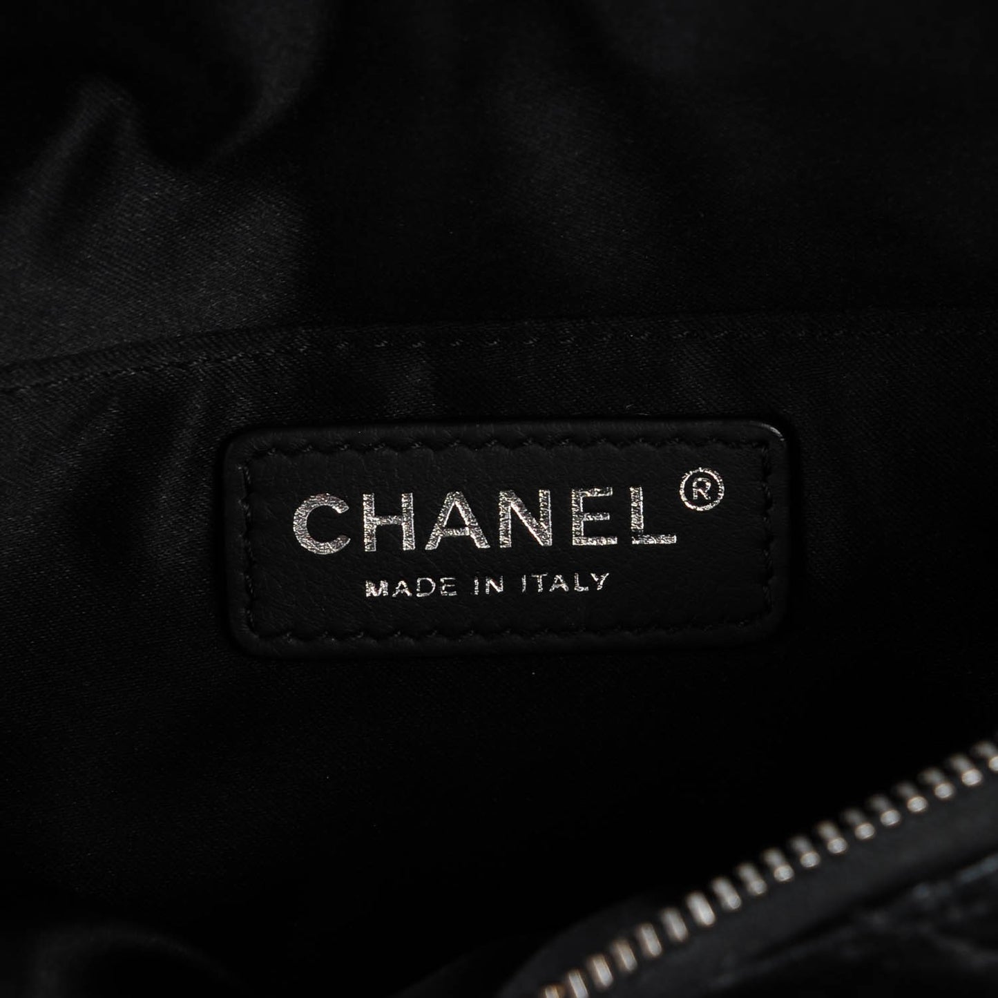 Lambskin Quilted Banane Waist Bag Fanny Pack Black