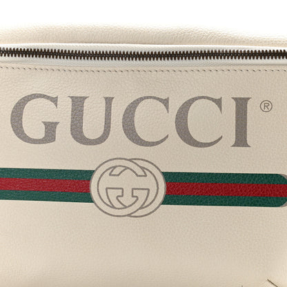 Gucci Grained Calfskin Logo Belt Bag White 8 of 11