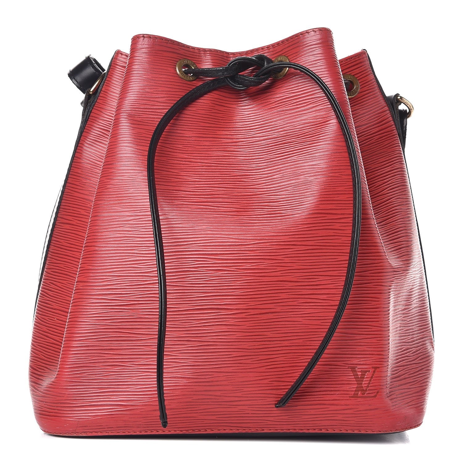 Louis Vuitton Epi Petit Bi-Color Noe Castillan Red Black 1 of 15