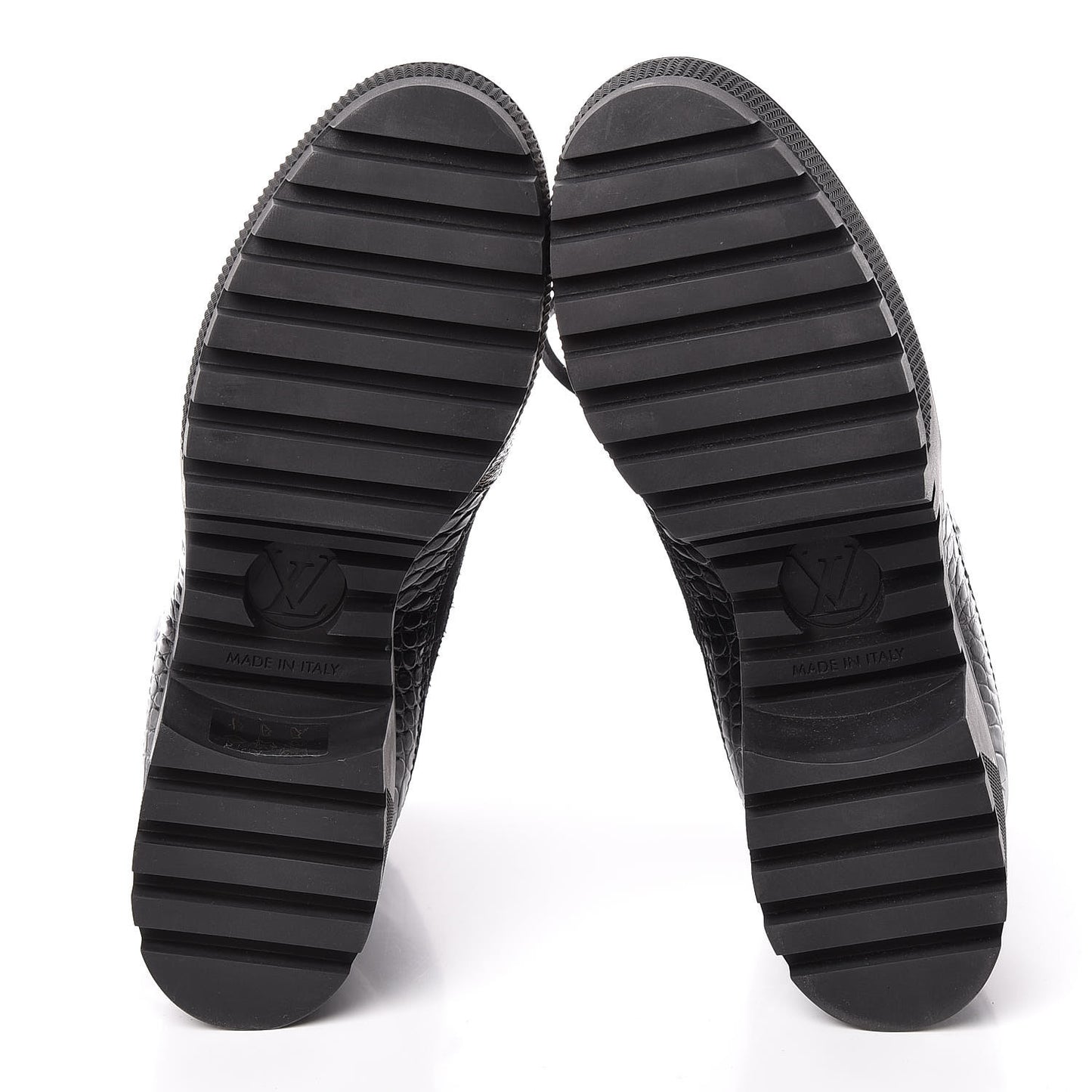Suede Calfskin Monogram Laureate Platform Desert Boots 36 Black