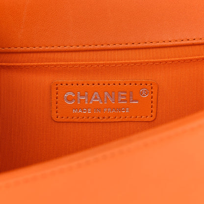 Chanel Lambskin Quilted Medium Boy Flap Orange 6 of 10