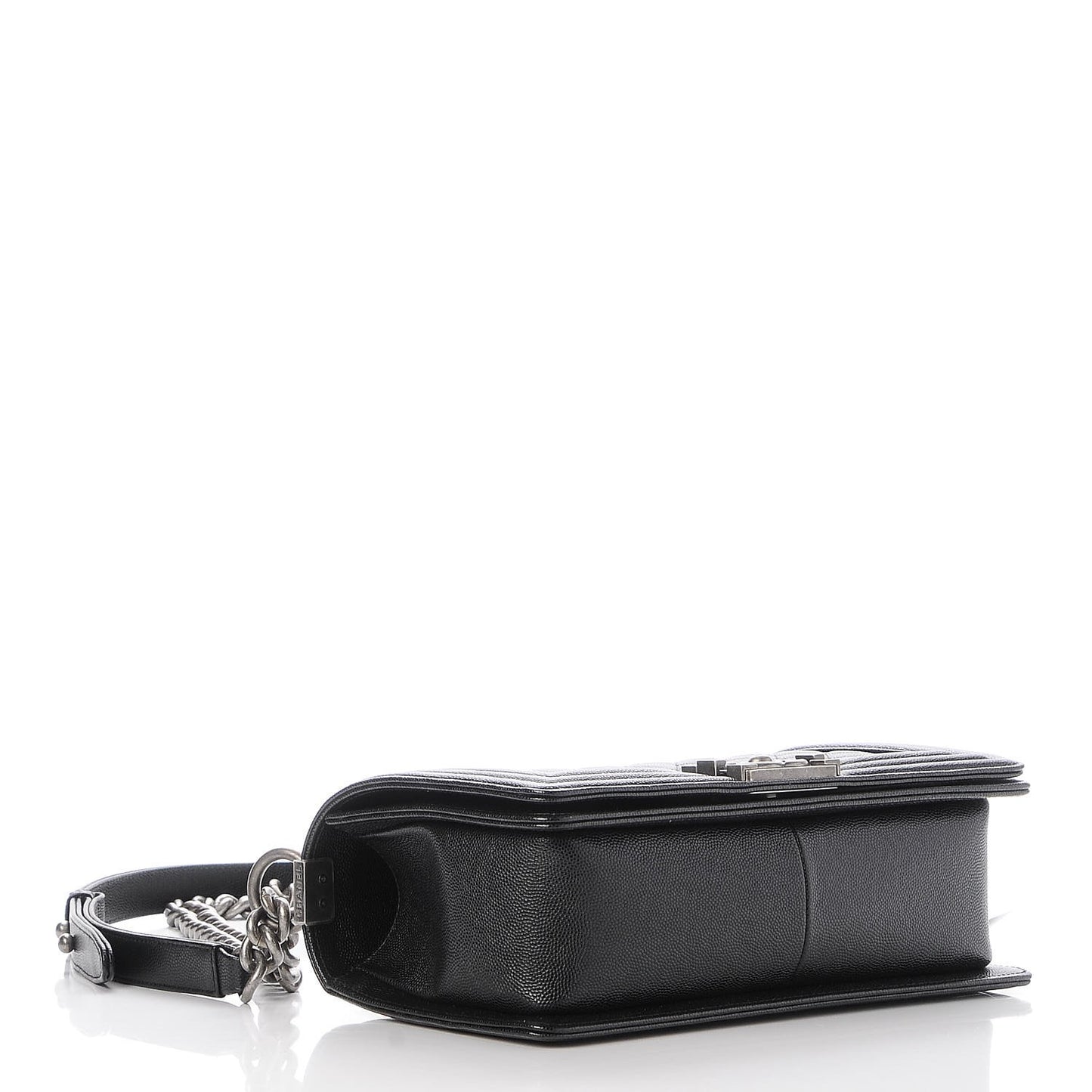 Caviar Quilted Medium Boy Flap Black