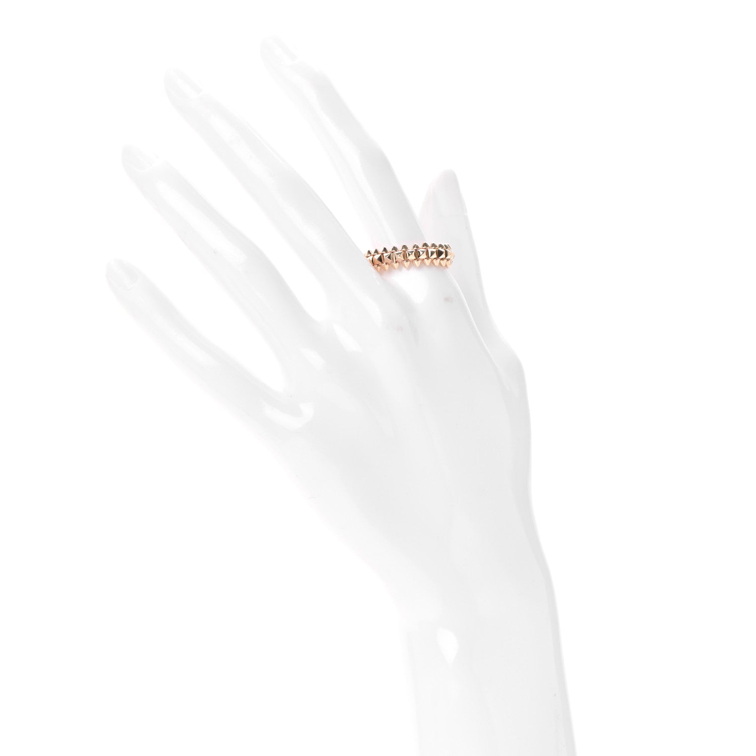 Cartier 18K Pink Gold SM Clash De Cartier Ring 57 8 2 of 5
