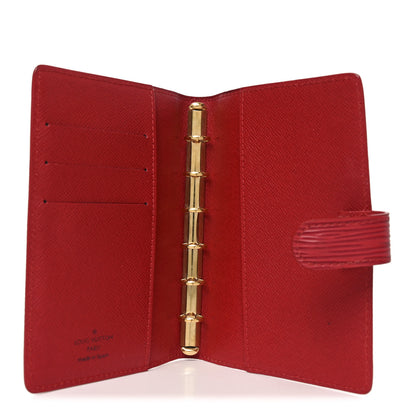 Louis Vuitton Epi Small Ring Agenda Cover Red 5 of 7