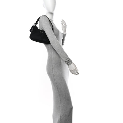 Prada Tessuto Nylon Mini Re-Edition 2000 Bag Black 2 of 12