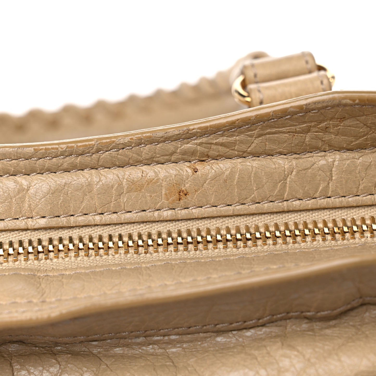 Agneau Classic Gold Hardware S City Beige Sable