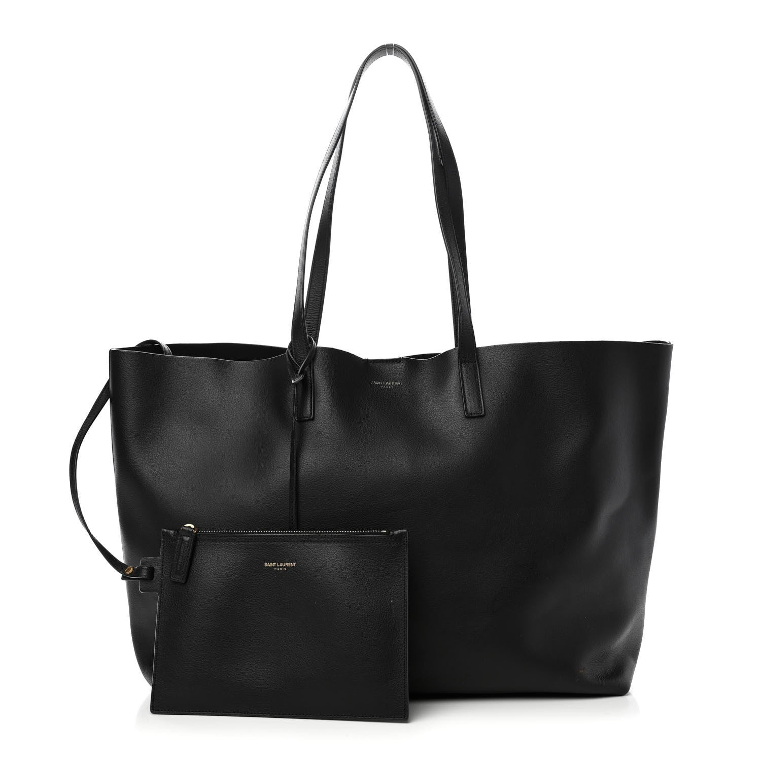 Saint Laurent Calfskin Large Shopping Tote Black 1 of 10