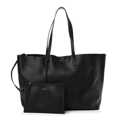 Saint Laurent Calfskin Large Shopping Tote Black 1 of 10