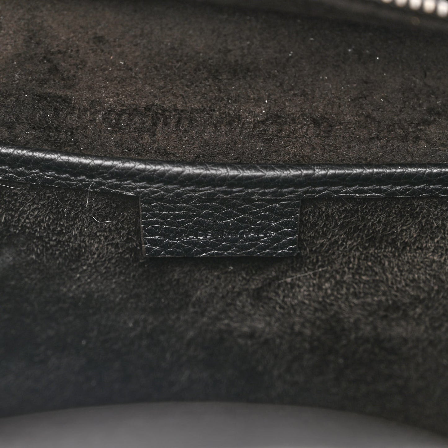Drummed Calfskin Nano Luggage Black