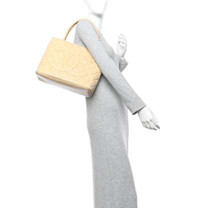 Chanel Caviar Quilted Medallion Tote Beige 2 of 14