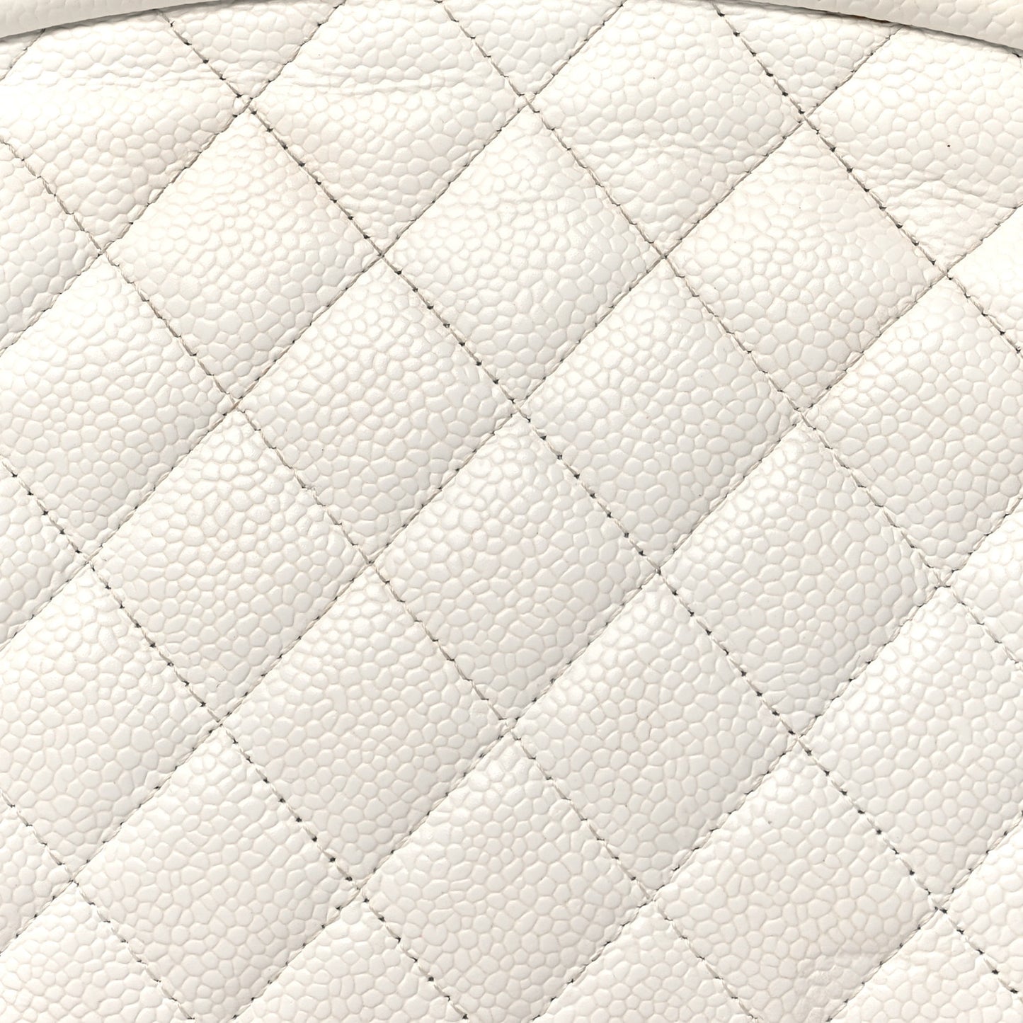 Caviar Quilted Timeless Clutch White