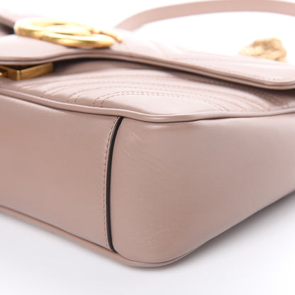 Gucci Calfskin Matelasse Small GG Marmont Shoulder Bag Porcelain Rose 9 of 10