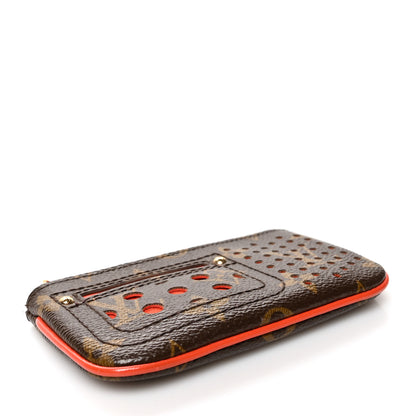 Louis Vuitton Monogram Perforated Key Pouch Orange 4 of 7