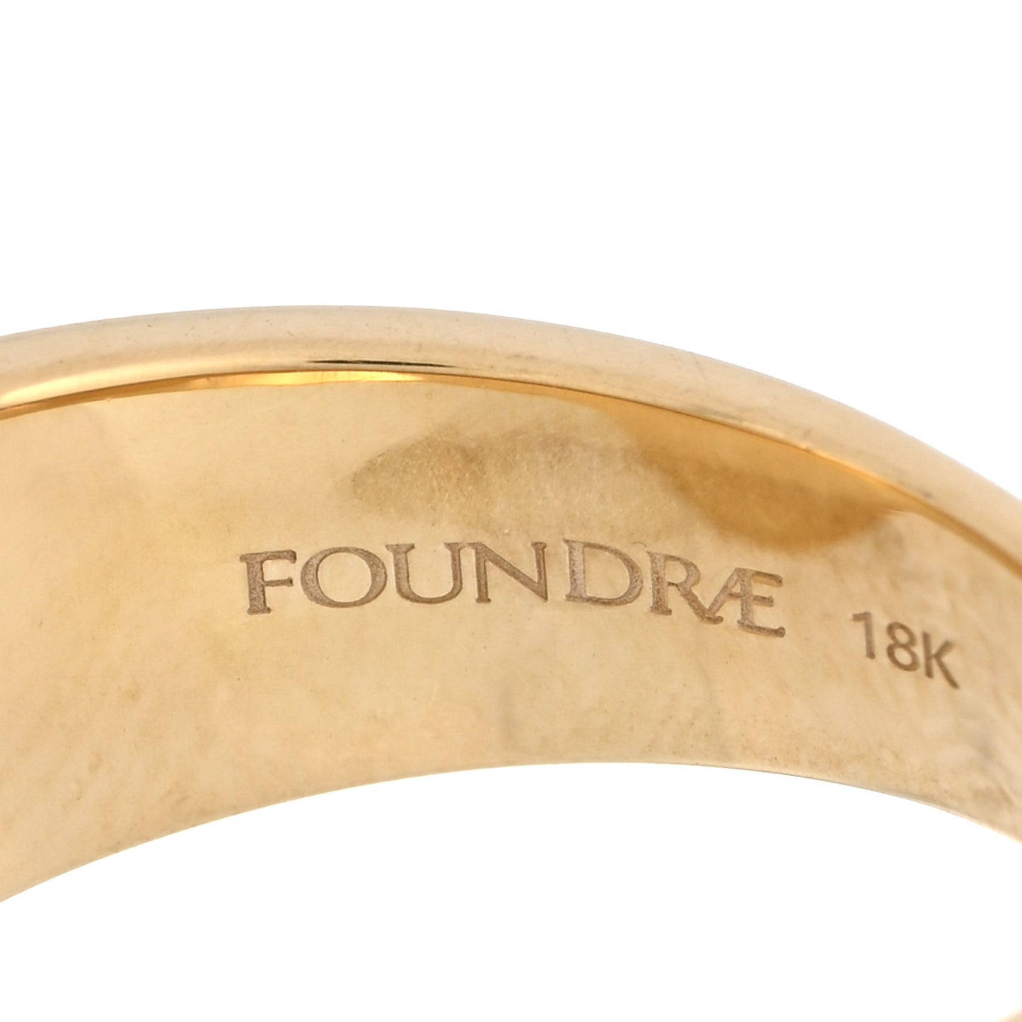 18K Yellow Gold Enamel Diamond Strength Cigar Band 57 8 Red