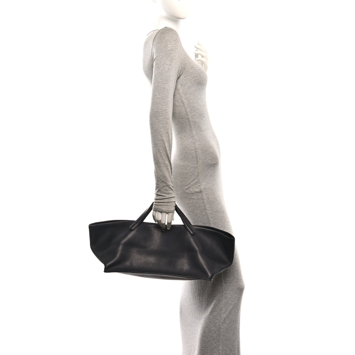 The Row Polished Saddle Calfskin Idaho Top Handle Black 2 of 9