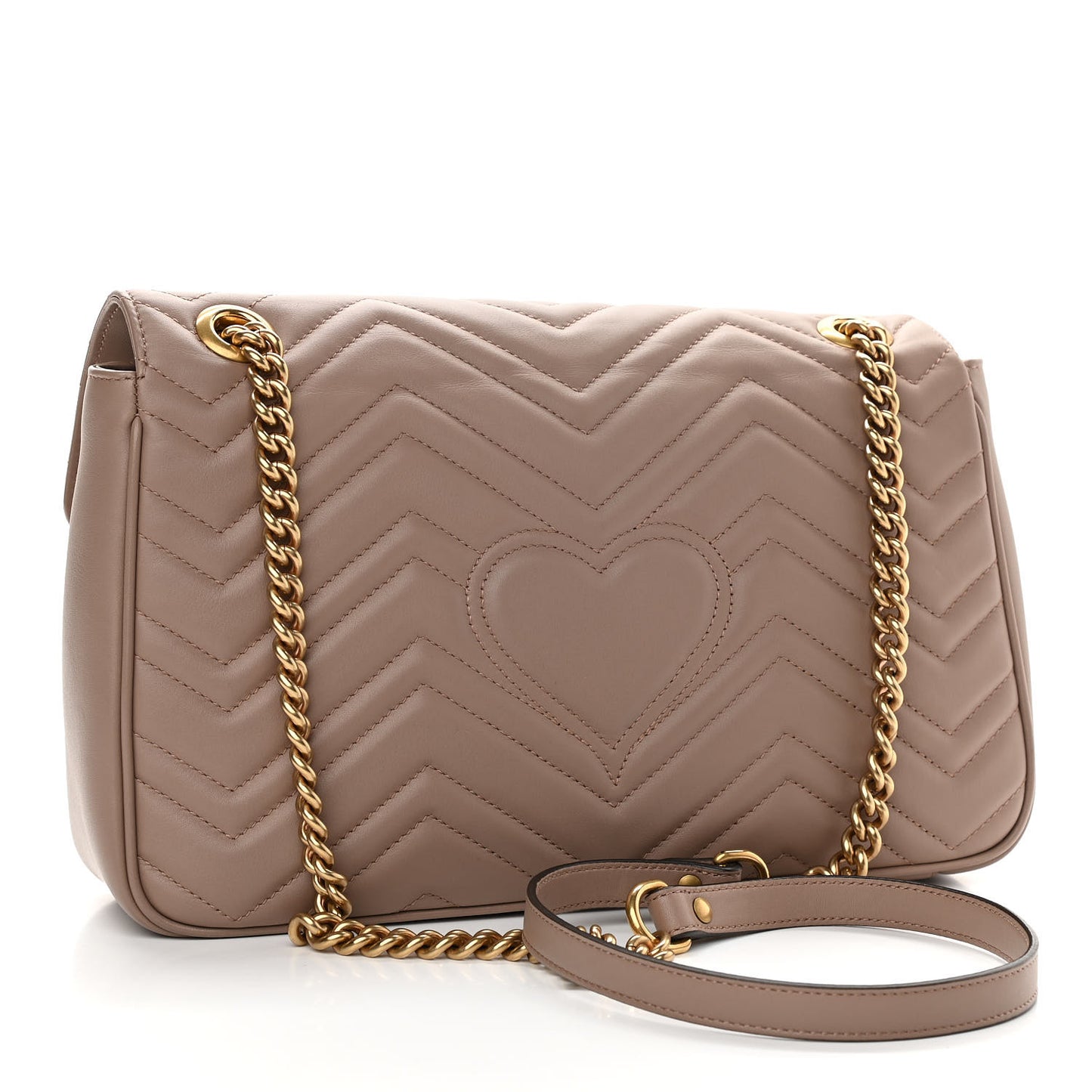 Calfskin Matelasse Medium GG Marmont Shoulder Bag Porcelain Rose
