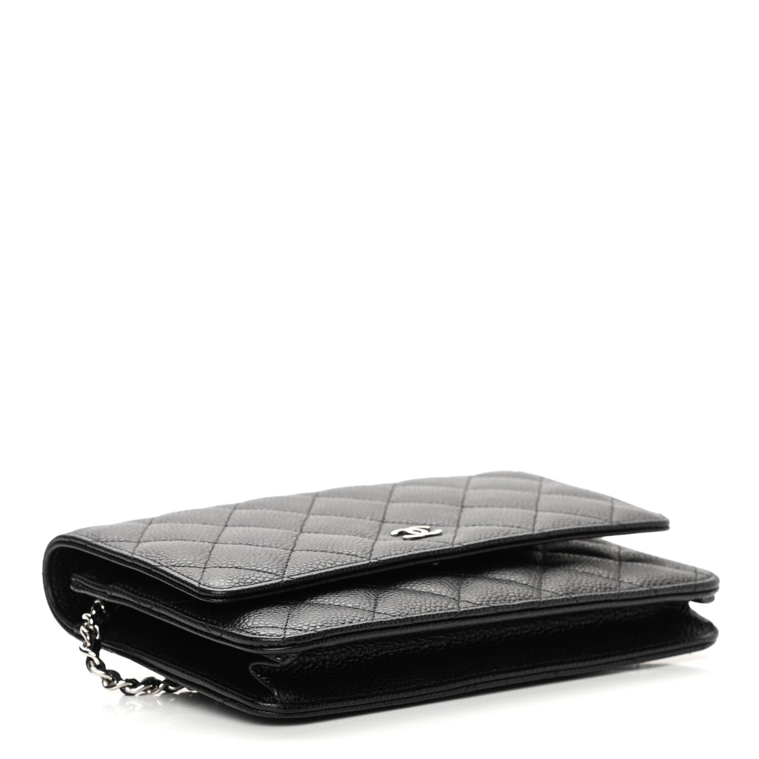 Chanel Caviar Quilted Wallet On Chain WOC Black 4 of 13