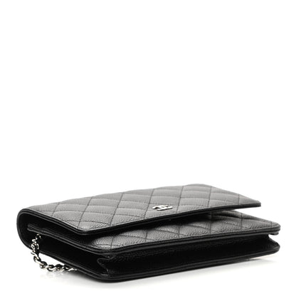 Chanel Caviar Quilted Wallet On Chain WOC Black 4 of 13