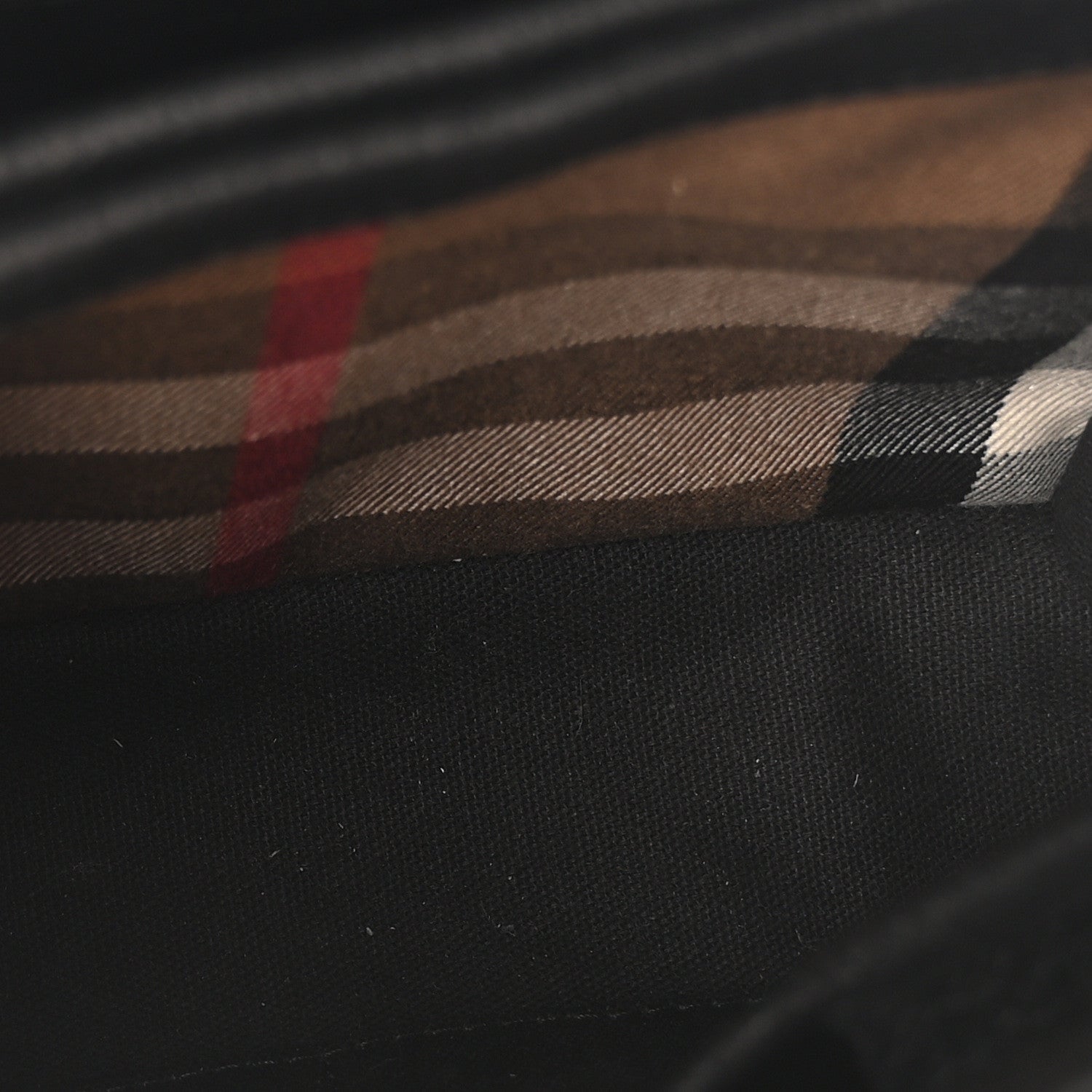 Burberry Derby Calfskin House Check Small Camberley Black 5 of 10