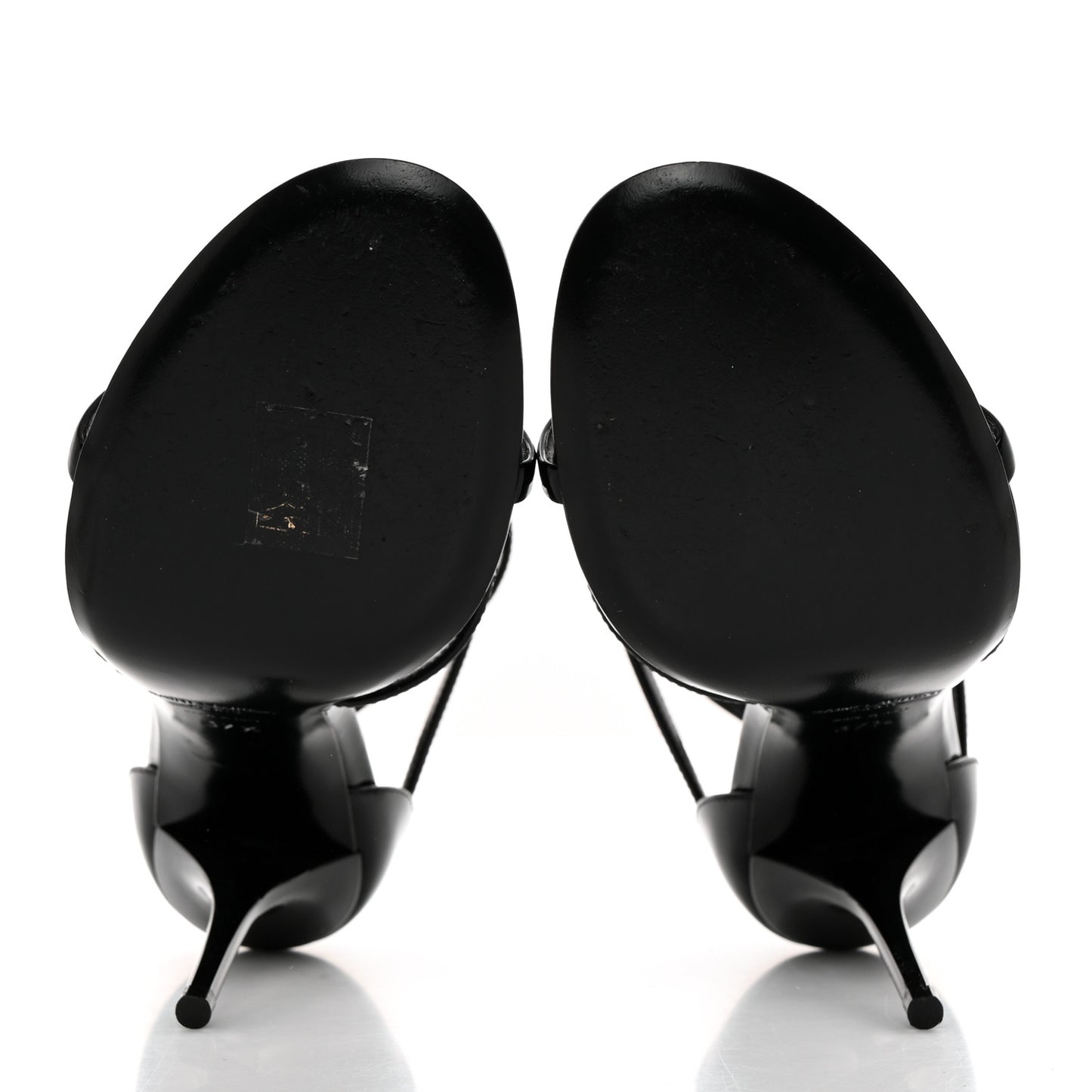 Patent Cassandra 100 Sandals 37.5 Black Gold