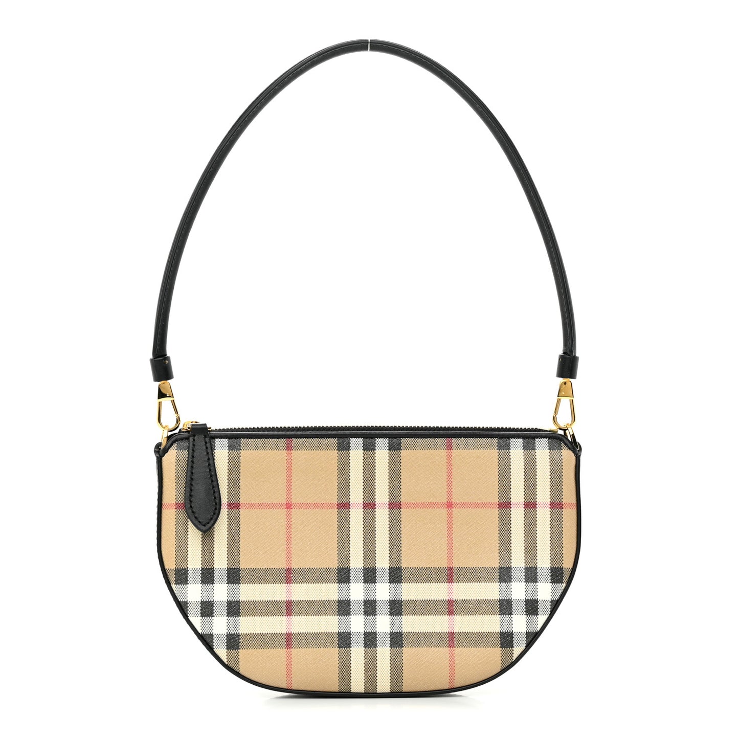 Vintage Check Calfskin Olympia Slim Pouch Archive Beige