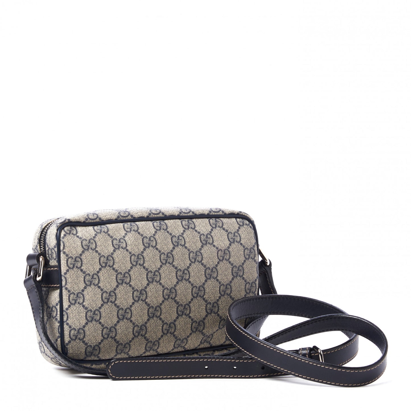 GG Plus Monogram Small Shoulder Bag Navy