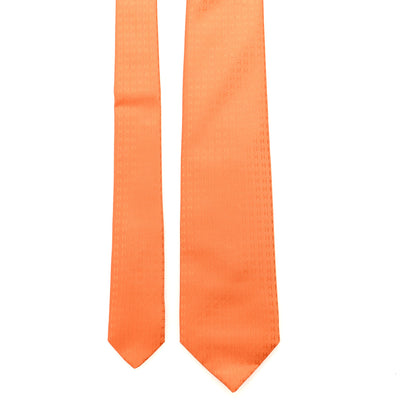 Hermes Silk Mens Faconee H Tie Orange Vif 1 of 4