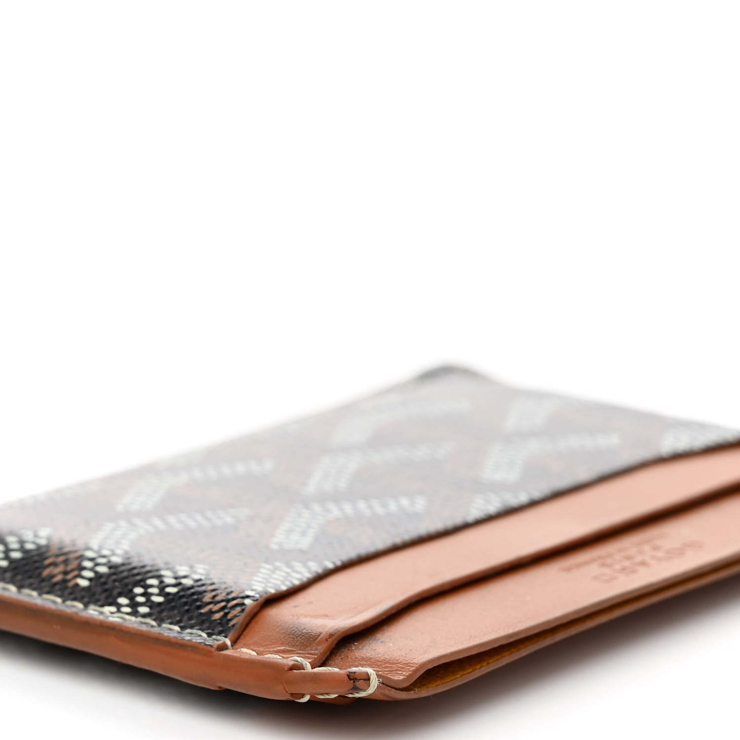 Goyard Goyardine Saint Sulpice Card Holder Black Gold 10 of 14