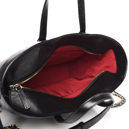 Chanel Calfskin Quilted Large Gabrielle Shopping Tote Black 6 of 10